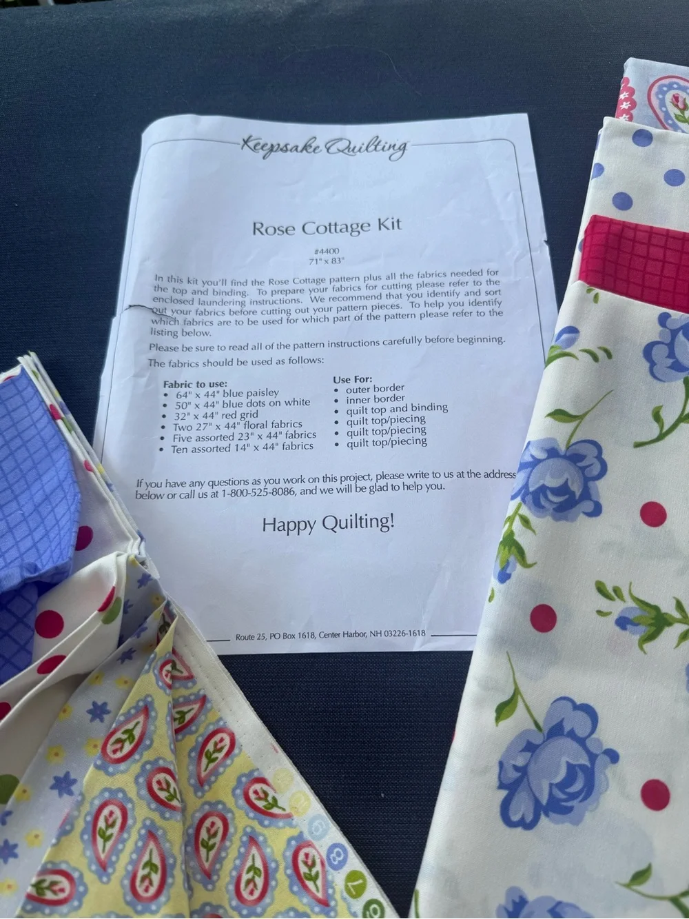 🆕Rose Cottage Quilt Kit🆕